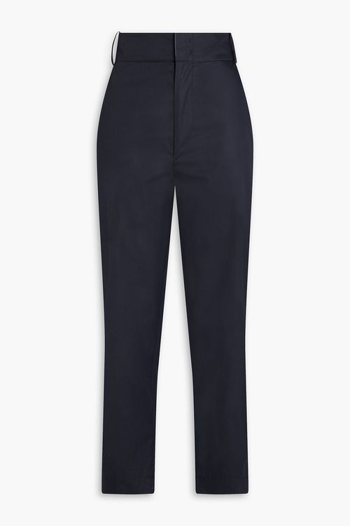 Nestoe cotton-sateen tapered pants - Blue - FR 40