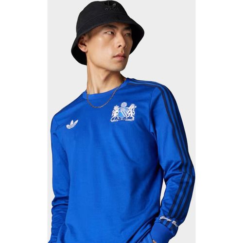 Adidas Manchester United George Best Long Sleeve Shirt, Blue
