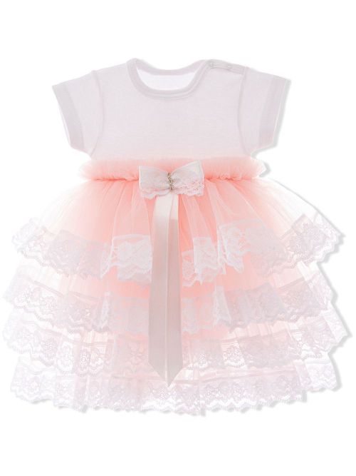 Bella ruffled tulle dress - Pink