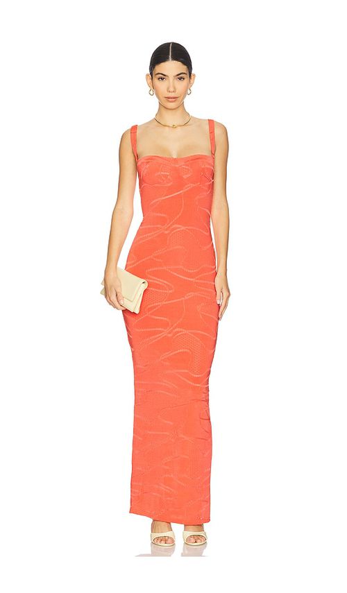 Superdown Ezra Maxi Dress in Red.  XXS. Also in