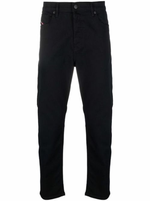 Tapered-leg denim jeans