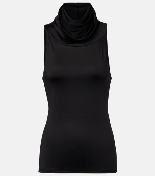 Draped jersey top