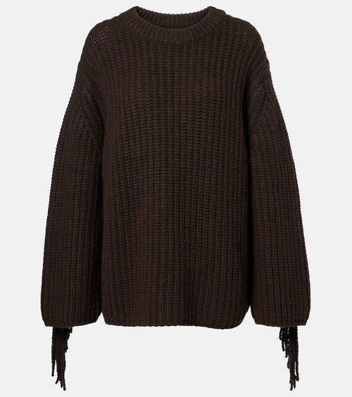 Hilma fringed oversized sweater