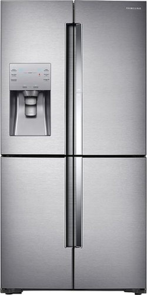 22.1 Cu. Ft. 4-Door Flex French Door Counter-Depth Fingerprint Resistant Refrigerator with Food ShowCase - Stainless Steel