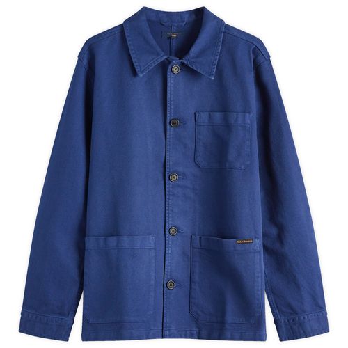 Nudie Jeans Co Men's Nudie Barney Worker Jacket in Mid Blue