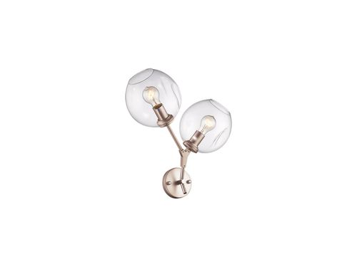 Fairfax 2-Light Wall Sconce in Brushed Bra