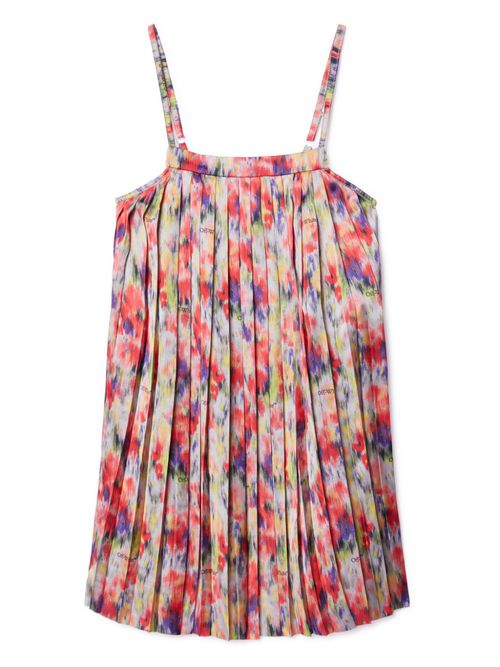 All-over chine strap dress - Pink