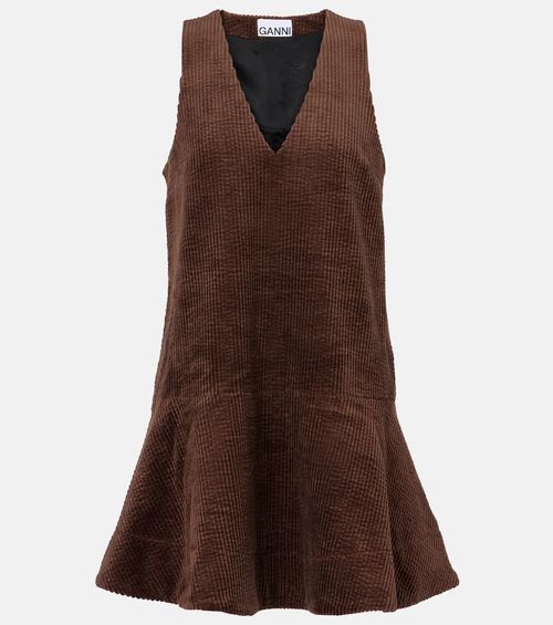 Cotton corduroy minidress