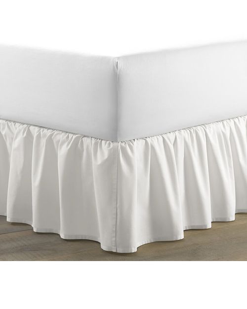 Solid of Cotton Ruffled Bedskirt