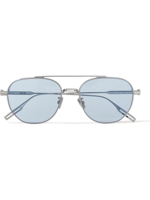 NeoDior RU Aviator-Style Palladium Sunglasses - Men - Silver