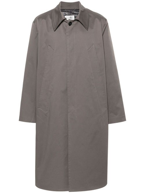 Single-breasted trench coat - Grey