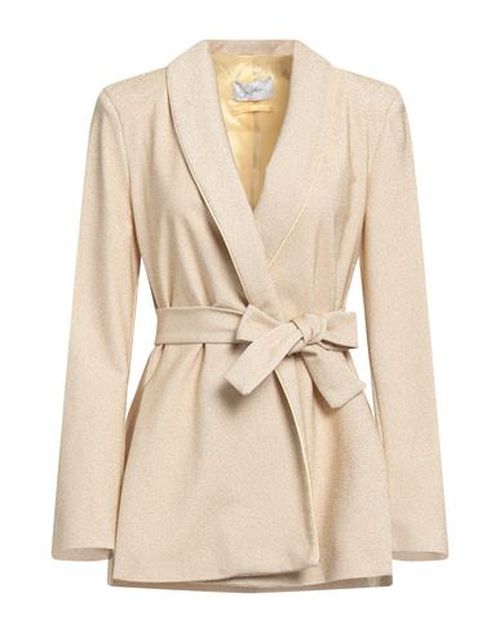 Woman Blazer Beige Size 8 Viscose, Polyester, Polyamide, Elastane