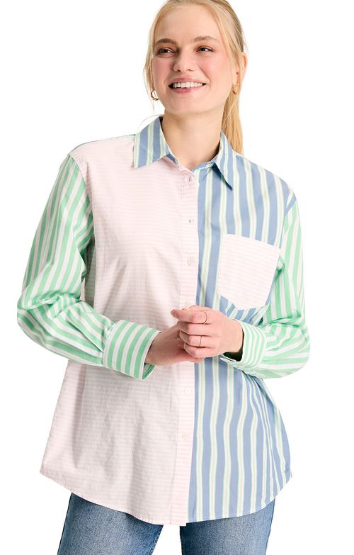 Ladies Amilla Multi Striped Shirt, Multi