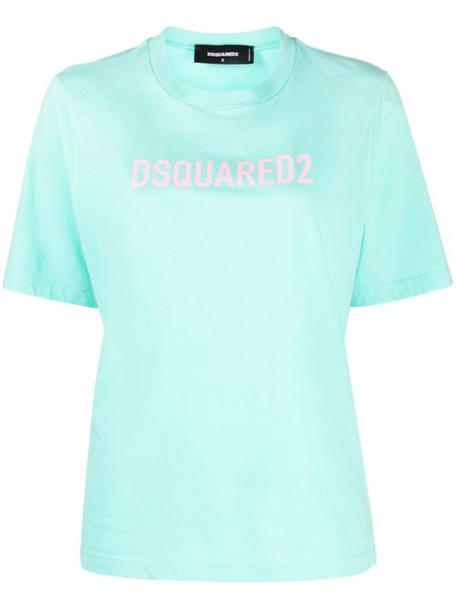 Logo-print cotton T-shirt - Green