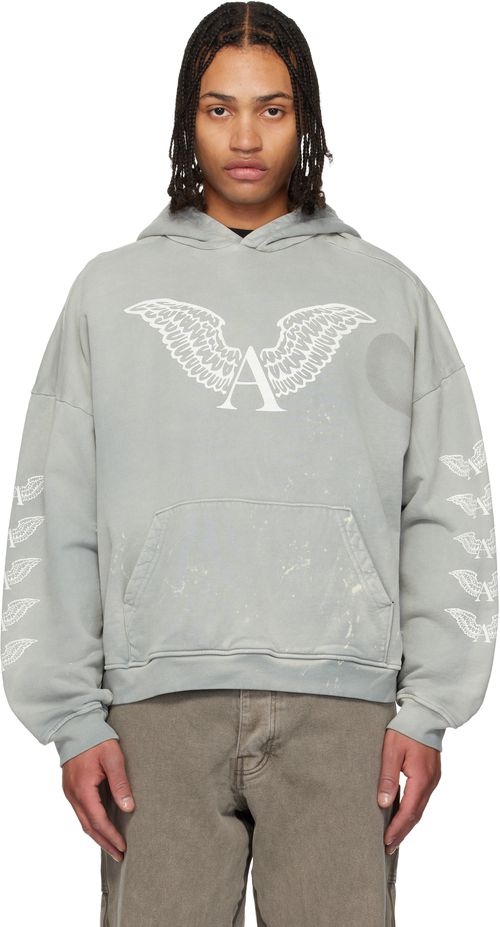 Gray Logo Hoodie