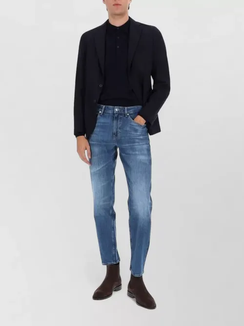 Boss - notched lapel jacket featuring front pocket
