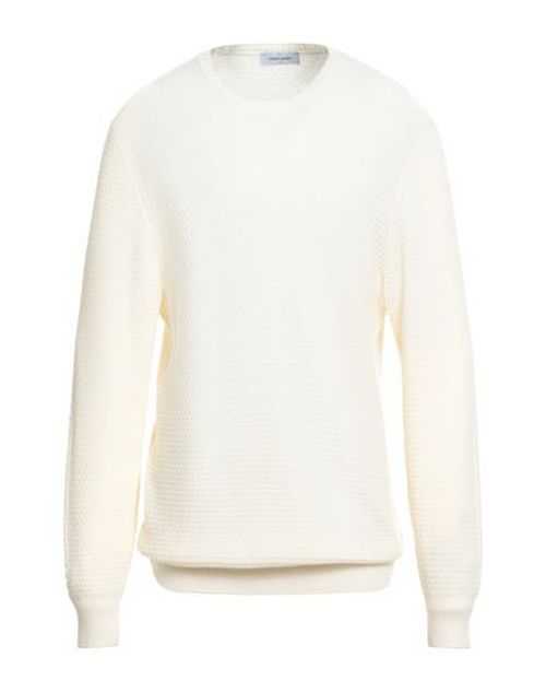 Man Sweater Cream Size 44 Virgin Wool