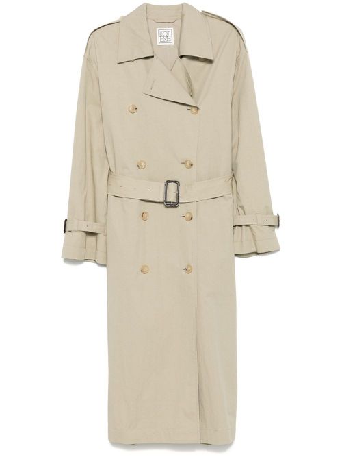 Cotton Blend Trench Coat