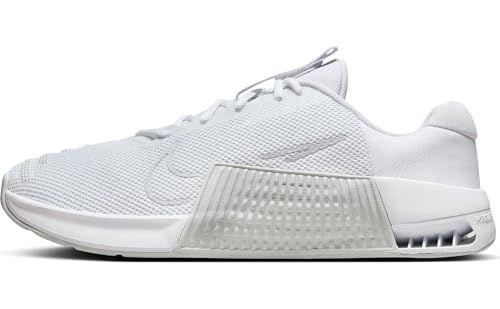 Nike Metcon 9 Men's Workout Shoes (DZ2617-103, White/White/Pure Platinum/Pure Platinum)