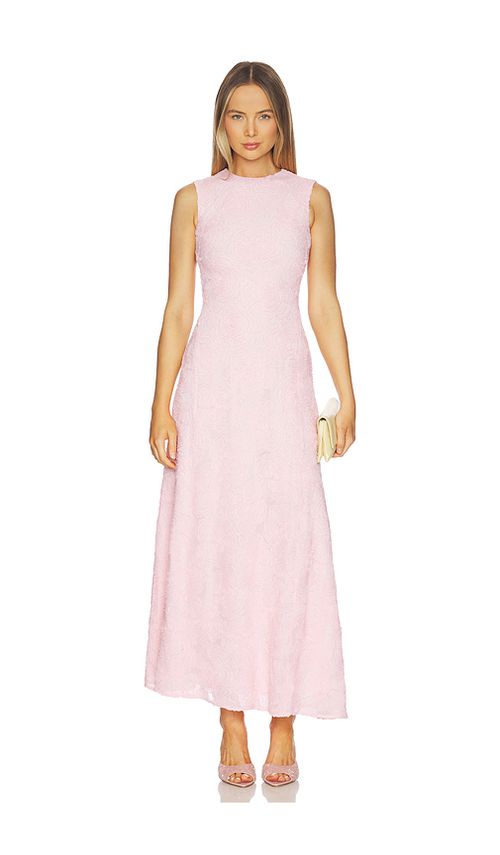 ROTATE Mesh Maxi Dress in Orchid Ice. 46 also , 34