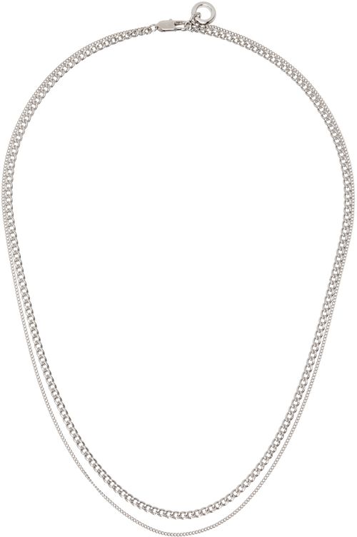 A.P.C. Silver Minimalist Necklace