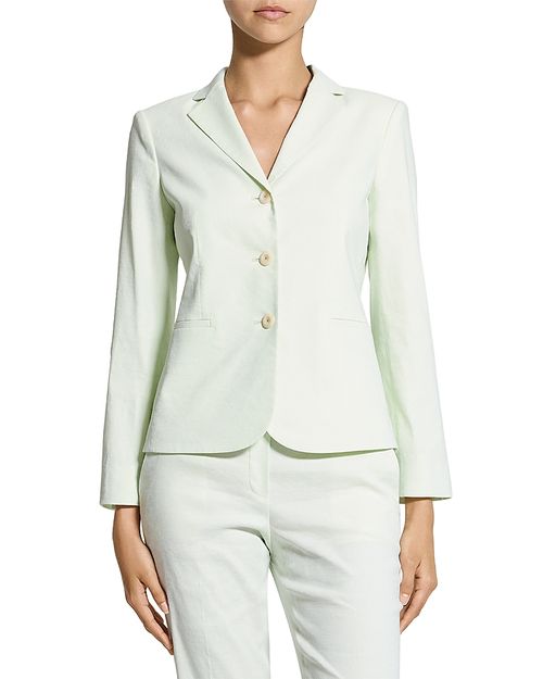 Shrunken Linen Blend Jacket