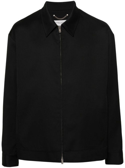 Virgin-wool shirt jacket - Black