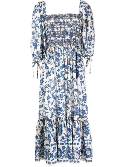 Jazzy cotton midi dress - Multicolour
