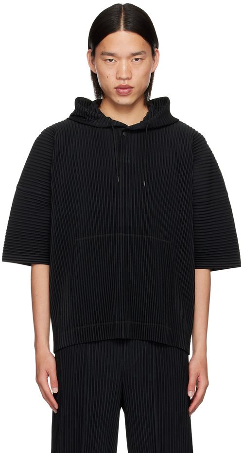 HOMME PLISSÉ ISSEY MIYAKE Black Monthly Color June Hoodie
