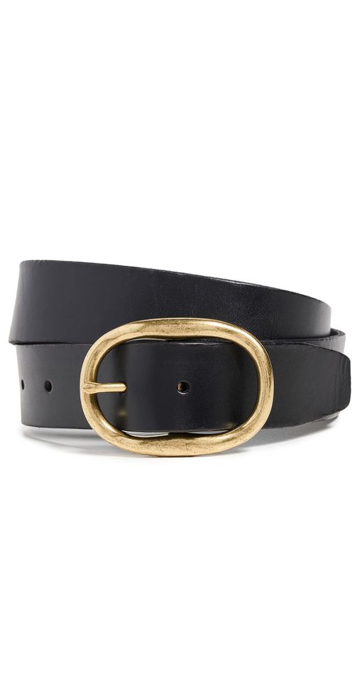 Oval Buckle Belt True Black