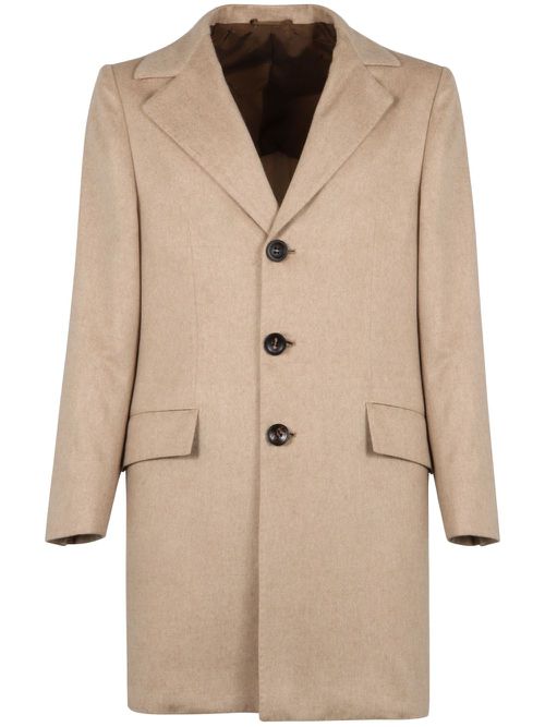 Kiton single-breasted coat - Neutrals