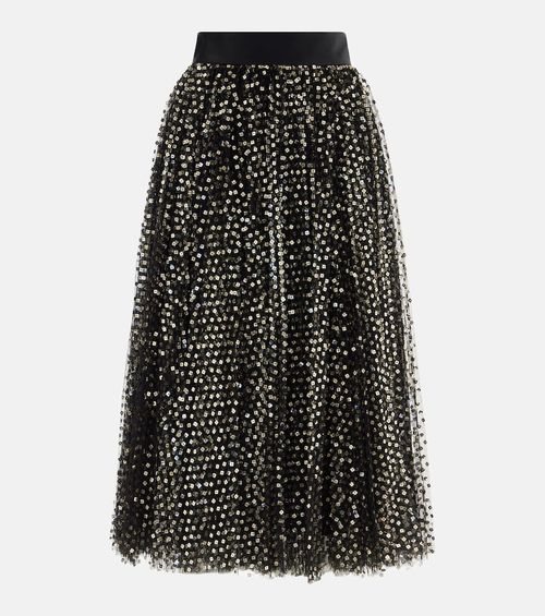 Sequined midi skirt