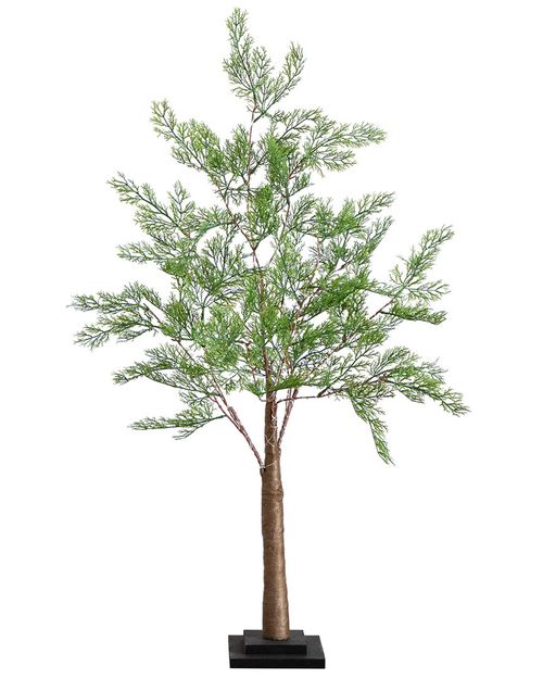Nearly Natural 3ft Lighted Artificial Cypress Tree with 120 Warm White LED  Lights