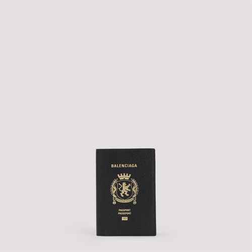 Passport Holder Black Calf Leather Smallleathergoods - Men