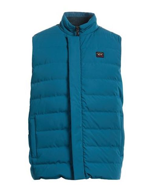 Man Vest Deep teal Size M Virgin Wool, Nylon