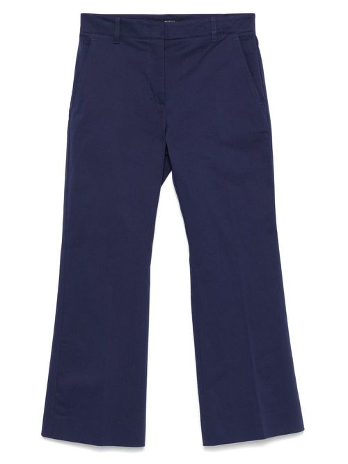 Stretch-cotton pants - Blue