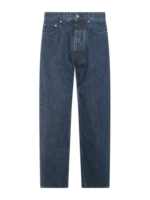 Blue Cotton Denim Jeans