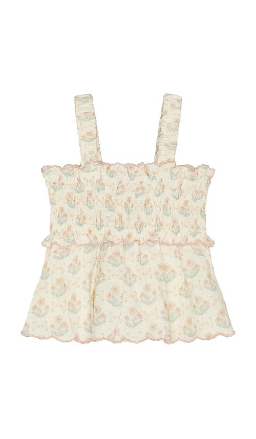 Rylee + Cru Smocked Tank in Pink. 4/5. Also /3