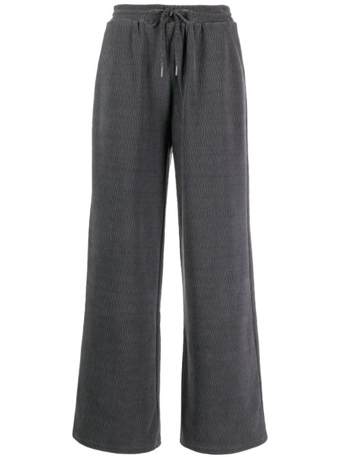 Chevron-knit track pants - Grey