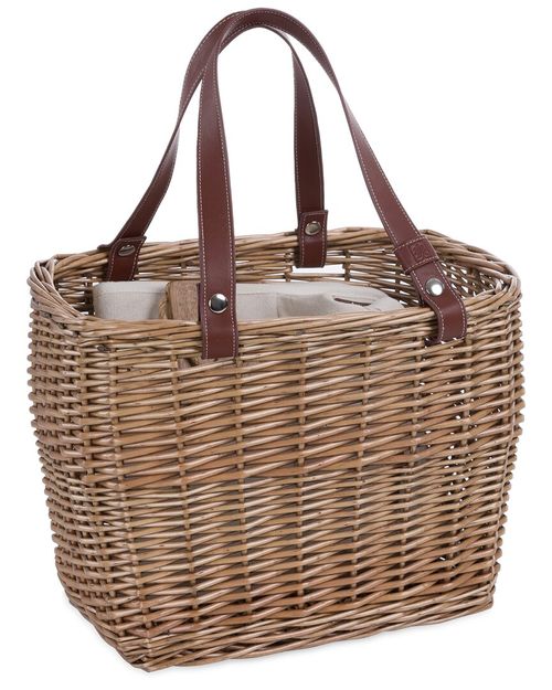 Dnu Terrabella Earth Friendly Handwoven Picnic Basket Set For 2