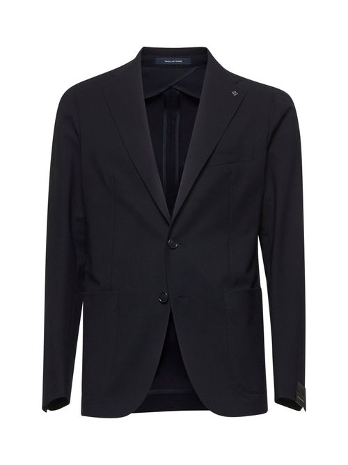 Stretch Virgin Wool Blazer — Blue