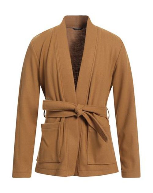 Daniele Alessandrini Man Jacket Camel Size 38 Polyester, Acrylic, Viscose