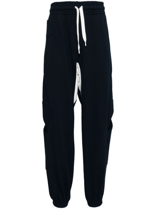 Cut-out track pants - Blue