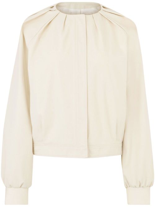 Cotton bomber jacket - Neutrals