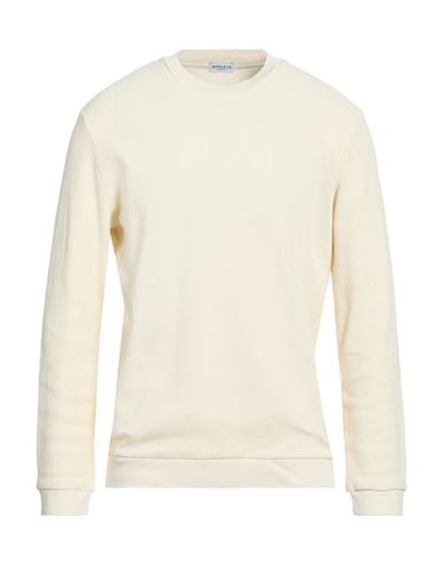 Man Sweatshirt Cream Size L Cotton