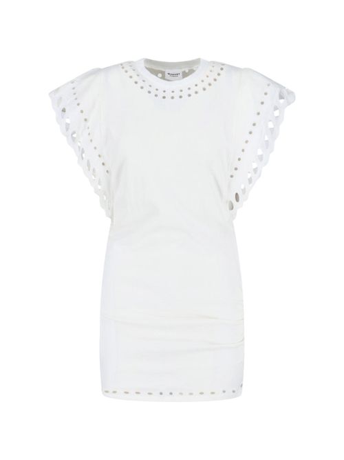 Cotton Poplin Dress with Flowy Finish