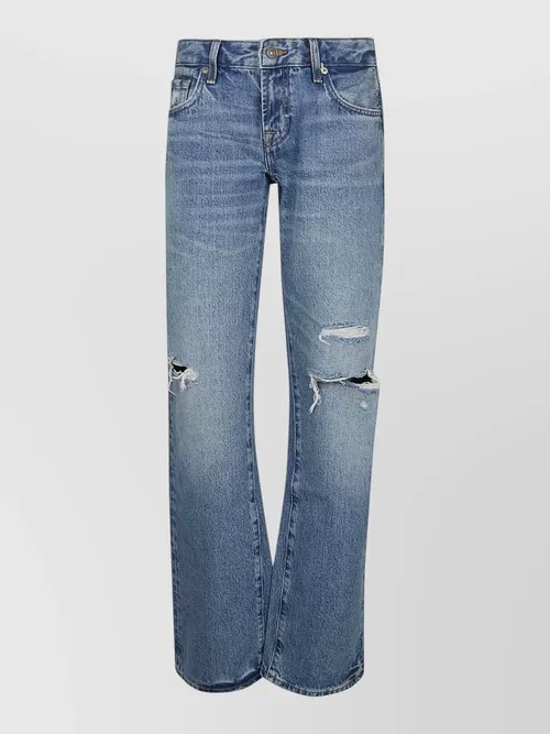 7 For All Mankind - cotton low-rise relaxed-fit straight-leg jean