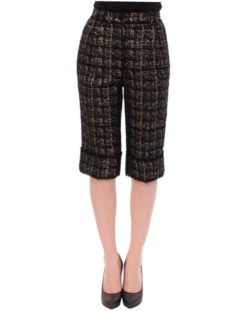 Tweed Bermudas — Black