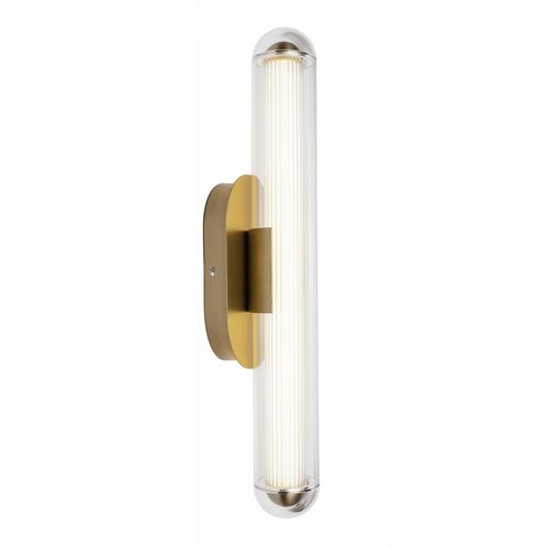 Aged Brass LED Wall Sconce from the Nautilus Collection
