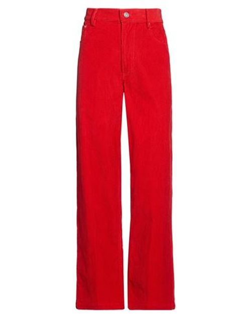 Woman Pants Red Size 2 Cotton